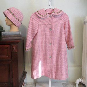 Vintage Cottage Girls Coat and Hat
